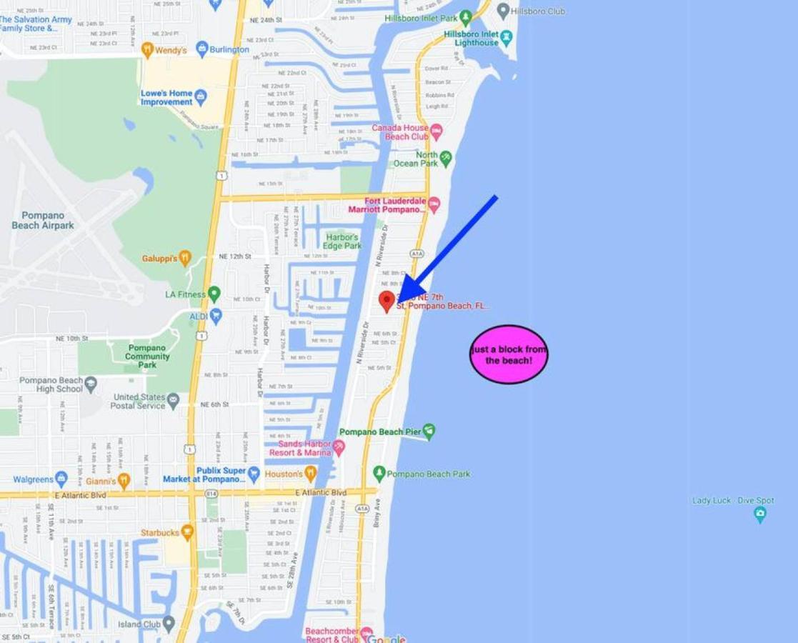 Waves Beach Town Cozy Studio Apartment Pompano Beach Zewnętrze zdjęcie